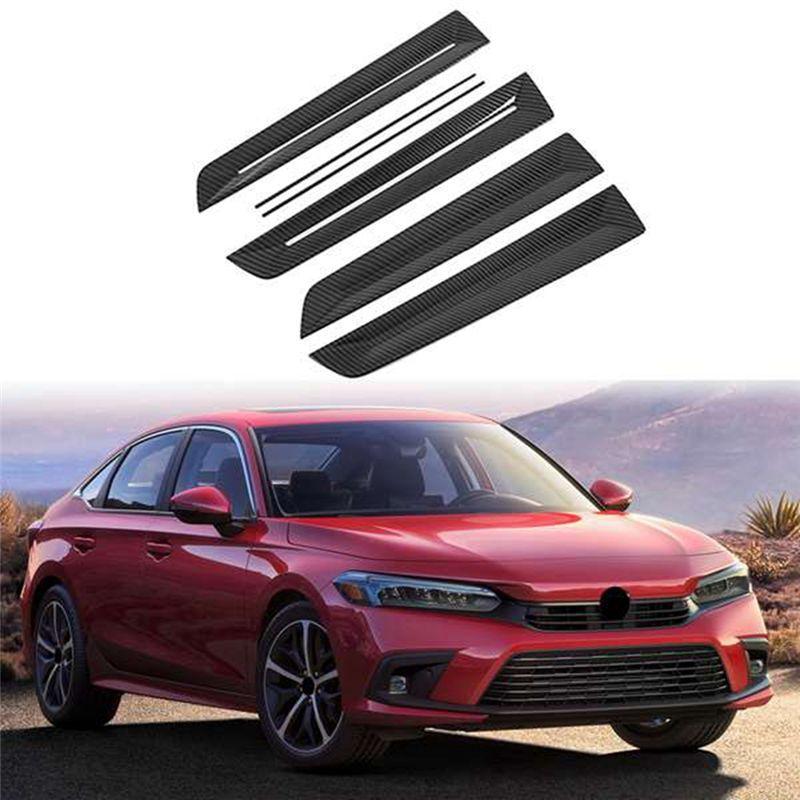 Authentic Car Carbon Fiber Inner Door Panels Strip Decoration Cover Trim For Honda For Civic 11Th Generation - Accessori