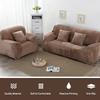 Stretch Velvet Sofa Covers for Living Room 1/2/3/4 Seat All-inclusive Plush Couch Covers Elastic Case Couch Sofa Slipcover Towel