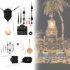 Clock Metal Sleek Accessories Adjustable Pendulums Music Function Home Office