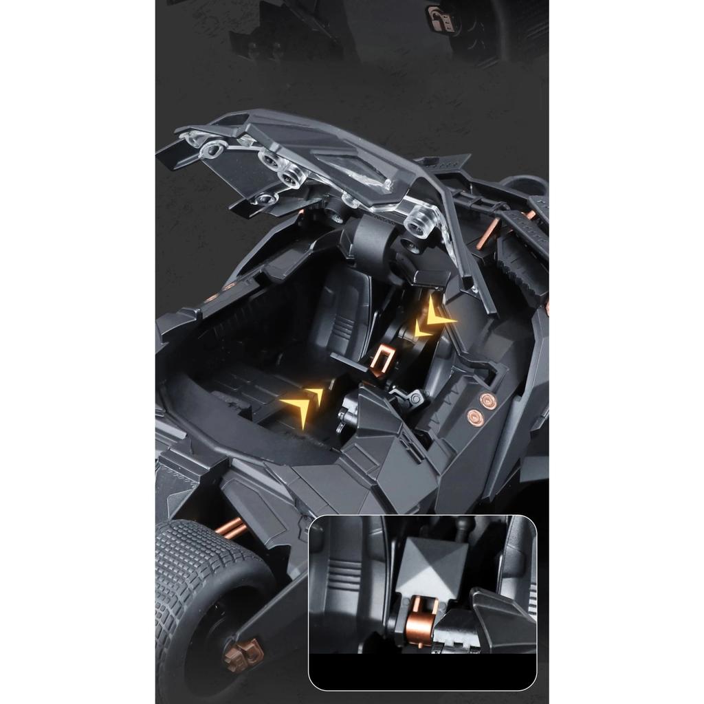1/24 BAT Batmobile Tumbler Alloy Car Diecasts & Toy Vehicles Car Model Miniature Scale Model Car Toys for Children
