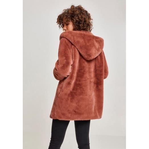 Manteau en peluche TEDDY COAT - Rose - L