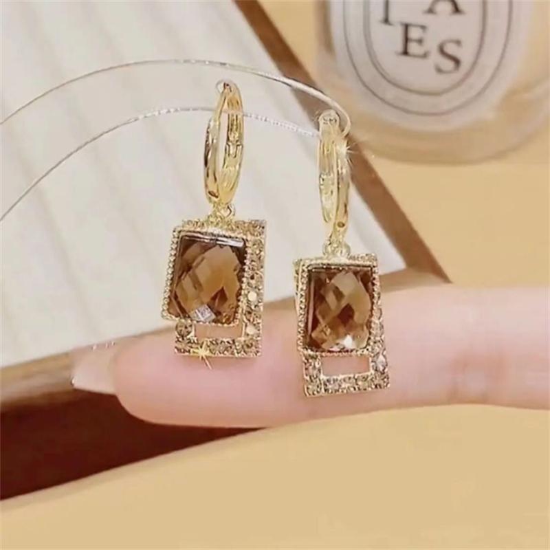 

Модные корейские серьги-подвески со стразами для женщин и девушек, подарочные украшения оптом