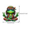 Hippie Frog Car Stickers Waterproof Vinyl Decals Auto Body Window Bumper Decor Motorcycle Helmet Stickers Y12