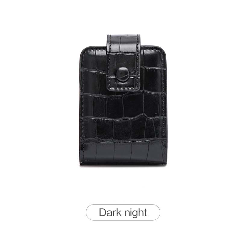 

Lipstick Cosmetic Bag With Mirror Makeup Bag Travel Pouch Organizer Pu Leather Portable Beauty Case Toolbox Small Storage Cases