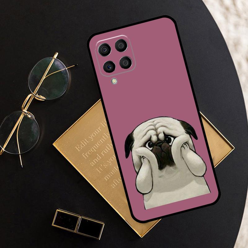Pug Dog Funny Cartoon For Samsung Galaxy M12 M13 M14 M15 M35 M55 M34 M54 M33 M53 M21 M31 M11 M32 M52 M06 M16 Case
