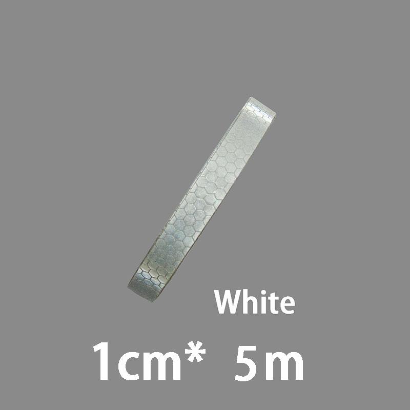 1cm*20/10/8/5m Reflextejp Reflektorer Varningstejp Nattsäkerhetsklistermärke Vit Röd Orange Grön För Cykel Bil