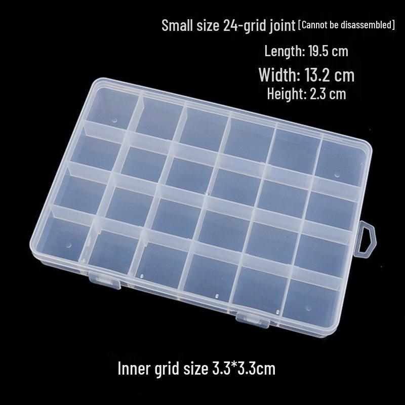 Multi-Size Transparent DIY Jewelry Storage Box Set