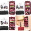 Compact And Stylish Cosmetic Organiser Roll And Go Cosmetic Bag With 4 Zippered Compartments