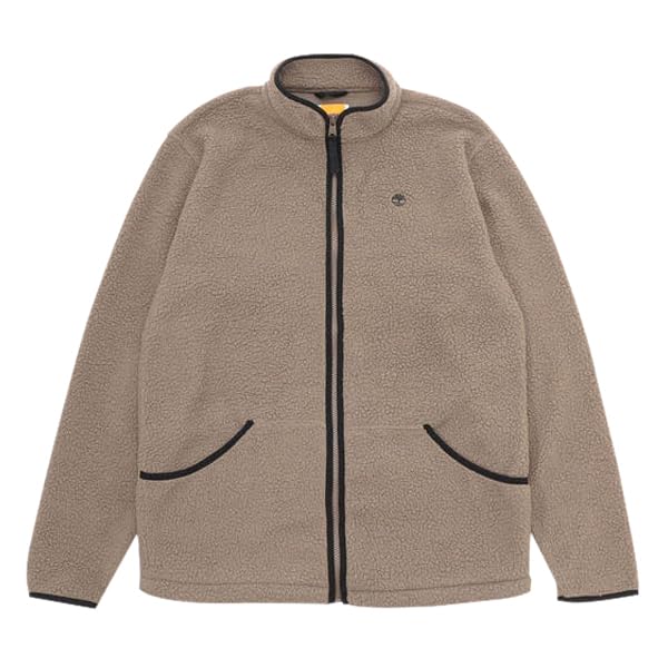 Timberland Men's High Pile Full Zip Fleece, Chocolate Chip, XXL, TB0A2GEGBK01