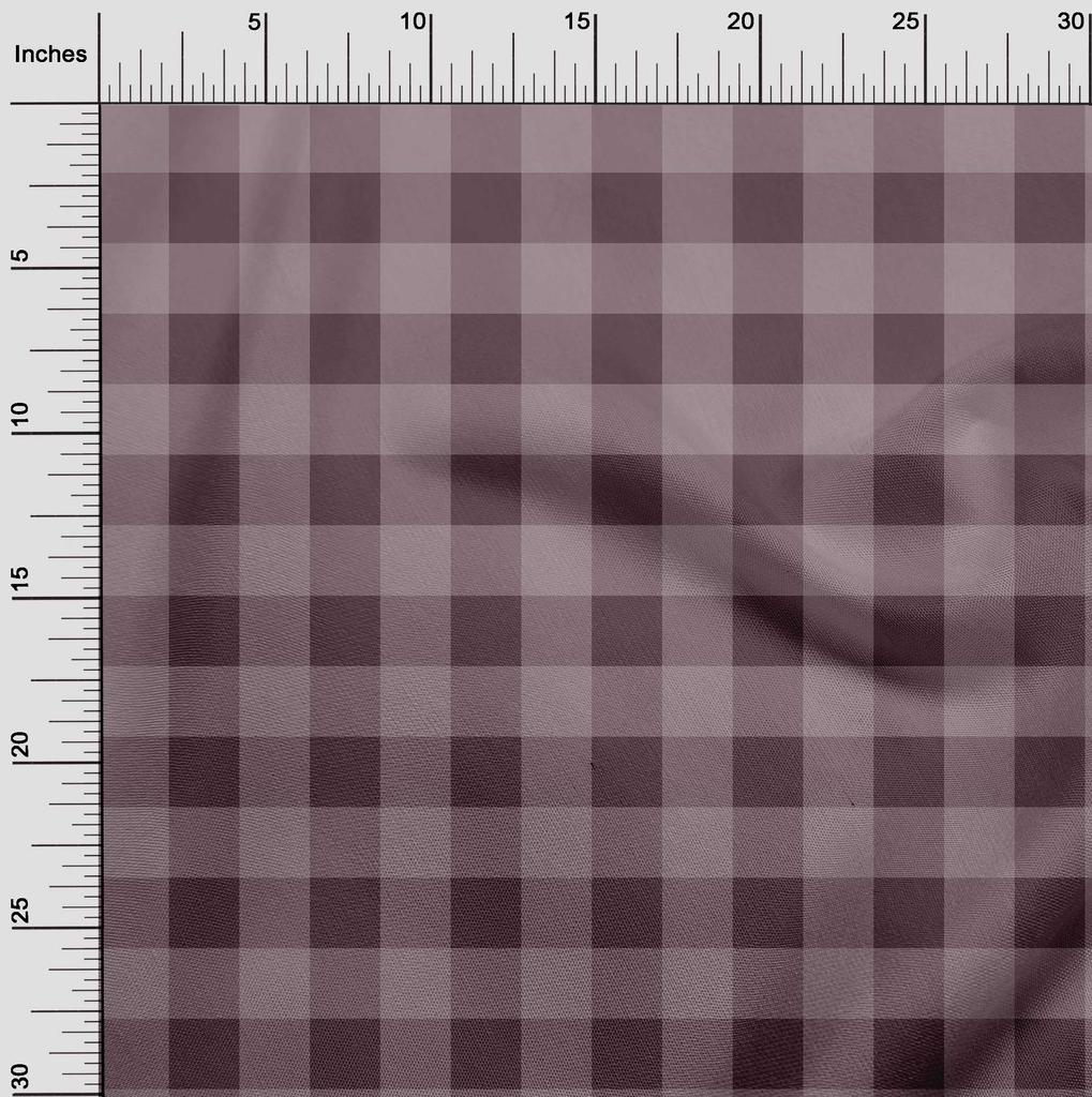 oneOone Cotton Flex Fabric Gingham Check Print Sewing Fabric BTY 40 Inch