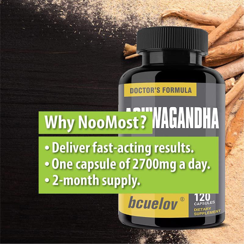 Highly effective stress-reducing supplement, contains black pepper root to improve absorption, 120 capsules.