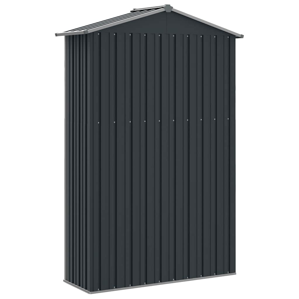 Vidaxl Garden Shed, Anthracite, 116X45X175 Cm, Galvanized Steel