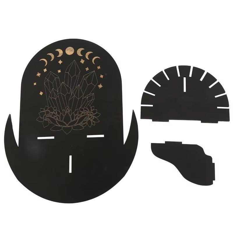 Candle Holder 1PCS Meditation Animal Wooden Pendant Creative Crystal Stone Display Stand Ornaments Restaurant Hotel