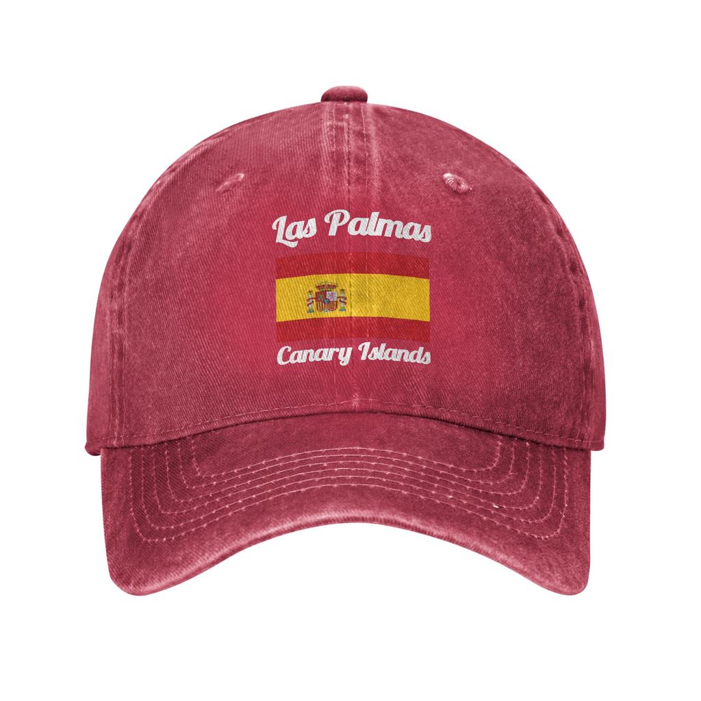 Spain Las Palmas Canary Islands Unisex Retro Cowboy Washed Baseball Caps Men Denim Street Tide Hat Women Hip Hop Trucker Cap