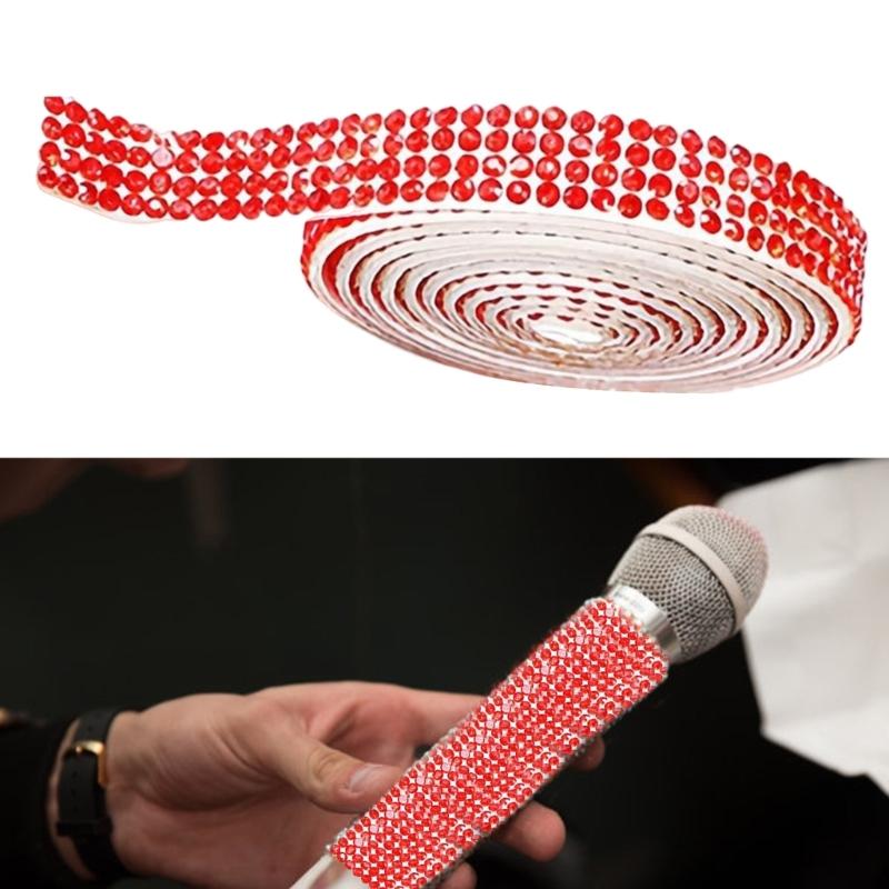 1Yard Glittering Rhinestones Ribbon 9mm Sparkling Rhinestones Ribbon for Wedding Cake Decoration Craft Embellishment