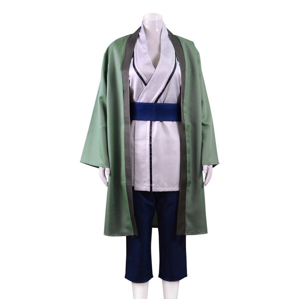 Anime Ninja Cosplay Tsunade Green Kimono Costume Women Japanese Haori Robe Top Pants Set Comic Con Halloween Carnival Party Suit S