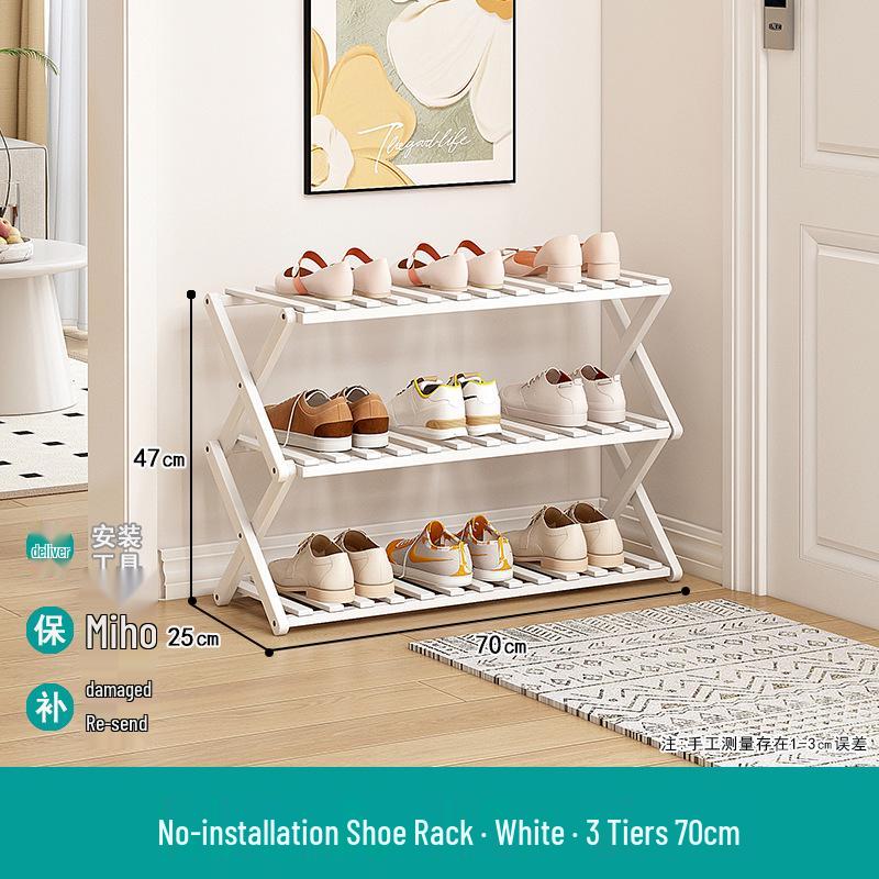 Compact Foldable Shoe Rack: Multi-Layer, No-Install, Space-Saving Storage for Indoor Entrances.