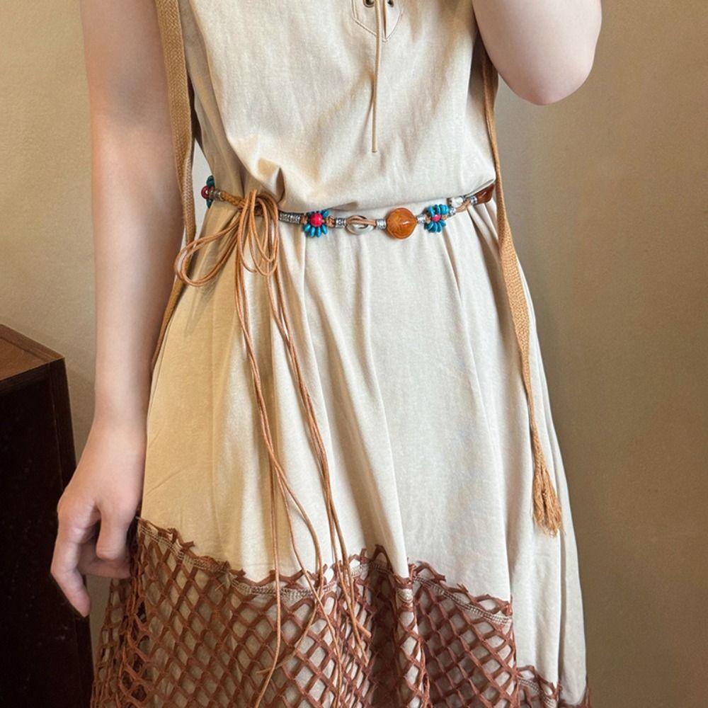 Butterfly Ethnic Style Belt Retro Women Woven Belt Vintage Bohemian Style Waist Chain  Female/Girls