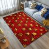 3D Pentagram Geometrischer Teppich Kurzer Samt Rutschfeste Fußmatte für Wohnzimmer Schlafzimmer Kinder Heimdekoration Große Teppiche