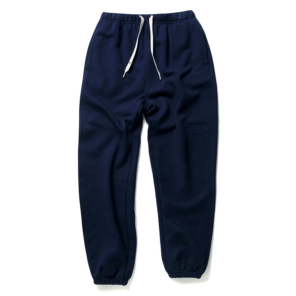 WILLIAMSBURG NEWYORK CITY Classic Logo Heavy Sweat Pants_Navy