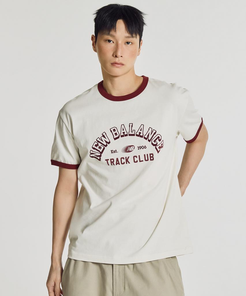Nyuballanseu Nbneg21573 / Uni Track Club Ringer Tee (Cream)
