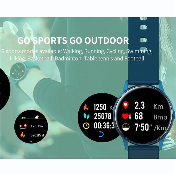 Women IP68 Waterproof Smart Watch Bluetooth Smartwatch For IPhone Heart Rate Monitor Fitness Tracker
