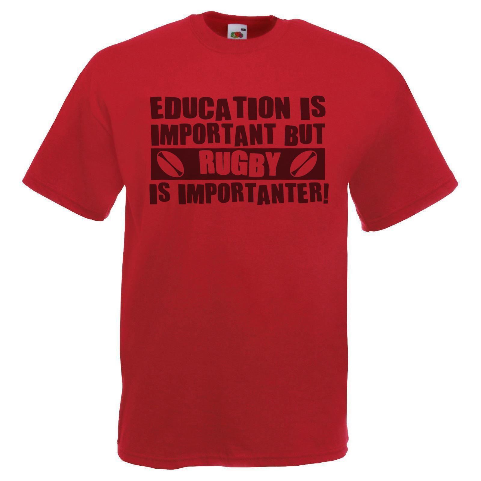Unisexs Education Is Important But Rugby Is Importanter Sports Unisex TShirt S