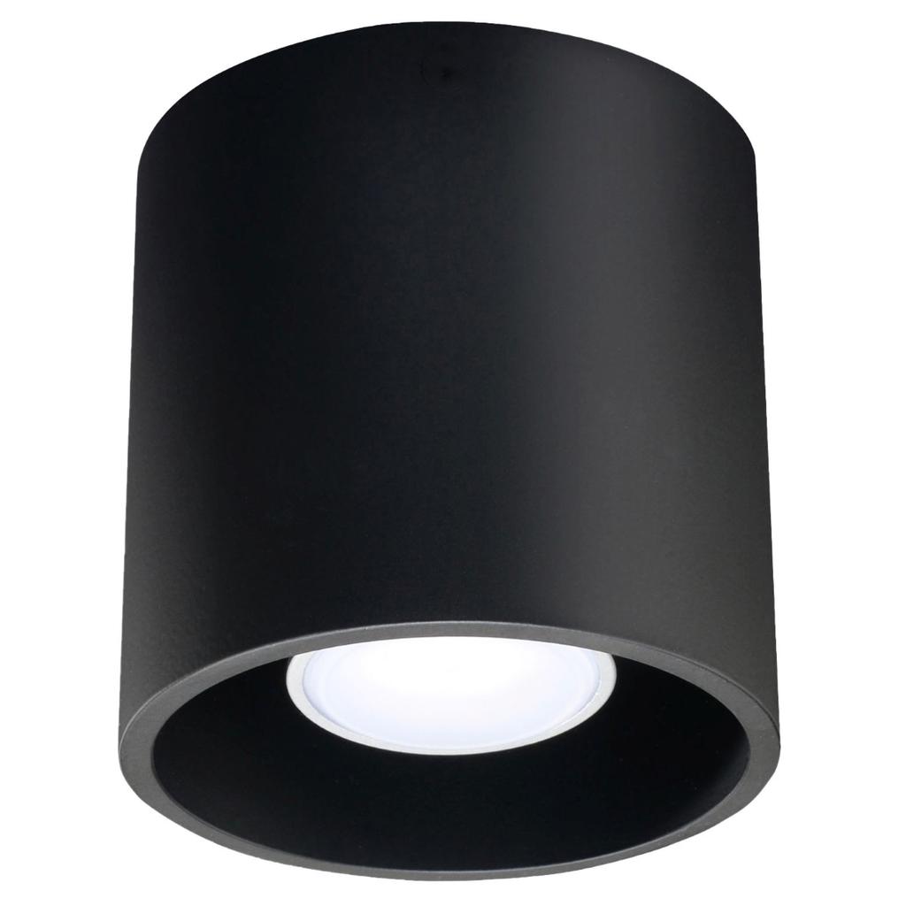 Plafon Orbis 1 Gu10 Czarny Alu Sollux Sl.0016