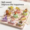 Delicious Dessert Cake Constructor Block,Strawberry Fruit Chocolate Sweet Cake Home Decor Toys,Assembly Gifts For Children Girls