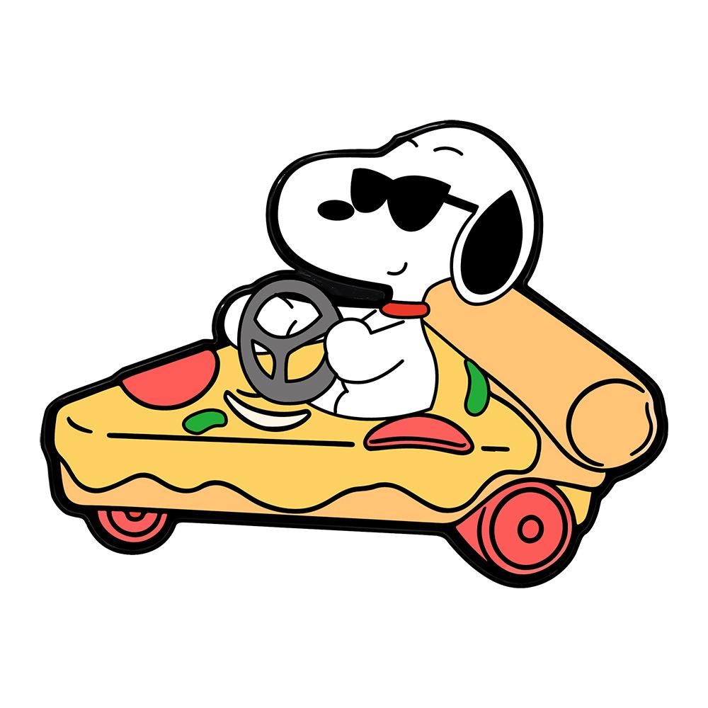 Cute cartoon Snoopy series metal badge set brooch creative animation children's gift accessories
