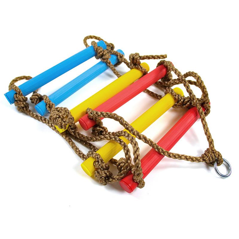 Tree Climbing Rope Ladder For Children Sensory Integration Toys Playground Outdoor Garden Backyard Obstacle Course Training