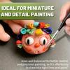 Fine Tip Paint Brush Set -Nylon Hair Extra Fine Detail Brushes for Acrylic, Models & Miniature Painting
