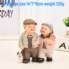 Hand-in-Hand Elderly Couple Figurine: Romantic Home Decor, Wedding or Valentine's Gift