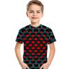 Hypnosis Honeycomb 3d T-shirt Men Women Kids Vibrant Colorful Print Short Sleeve Tee
