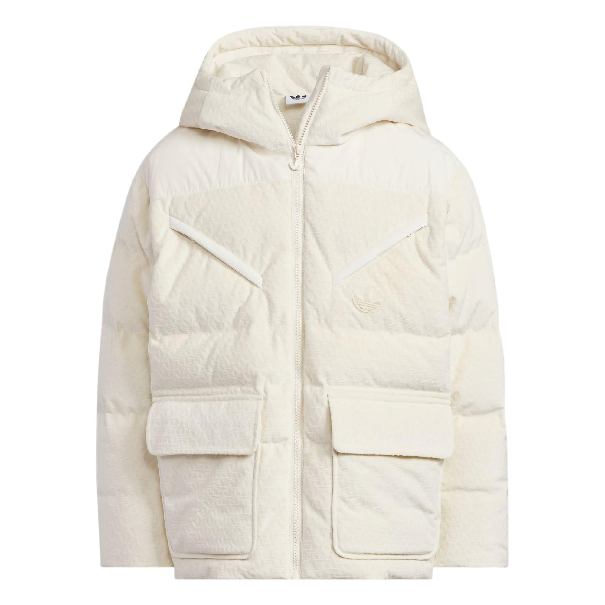 

Adidas Originals Down Hooded Zipper Warm Solid Color Down Jacket Kids Jackets KC5386 176