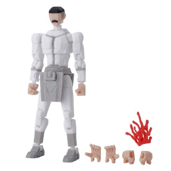 3D Printed Action Figure with Accessories Posable Cartoon Character Model Movable Joints Figure Decoration Collectible Gift for Animation Lovers
