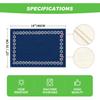 Artoid Mode Passover Hexagram Placemats Set of 4, 12x18 Inch Seasonal Star of David Je Chanukah Table Mats for Party Kitchen Dining Decoration