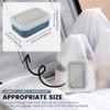 2Pcs Portable Soap Dishes Sealed Leakproof Travel Silicone with Drainage Pad Bathroom Soap Storage Box Waterproof Soap Holder