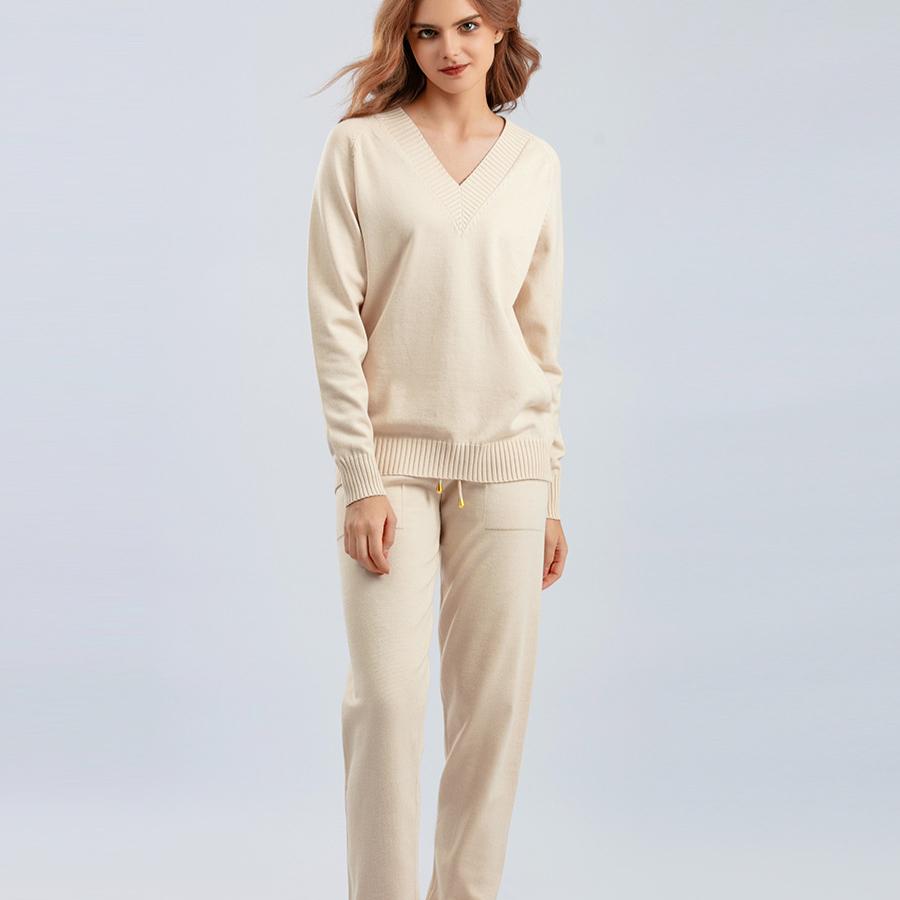 

Новый свитер Harlan брючный костюм повседневный свитер пуловер два комплекта One Size фиолетовый