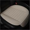 Car Seat Cover for Front Seat, Anti-Slip & Waterproof Leather Auto Front Seat Pad Protector, Durable Driver Bottom Seat Cushion Cover with Storage