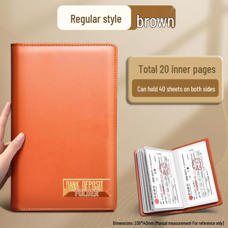 2025 Multifunctional Passbook & Bill Storage Album