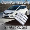 Voor Opel Vauxhall Zafira C Tourer Present 2012~ Styling Stickers Decoratie Chroom Deurklink Cover Refit Auto