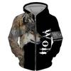 Animal Wolf 3D Print Hoodies Unisex Casual Fashion Streetwear Oversized Sweatshirts Zipper Hoodie Tracksuit
