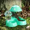 Cat Pet Automatic Feeder Water Dispenser Cute Mushroom Large Capacity Food Container Anti Spill Pet Bowl Water Storage supplies