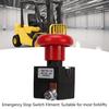 Emergency Stop Switch Button, Emergency Stop Switch 48V 125A Metal Alloy ED125‑16 Stop Button Fit for Most Forklifts