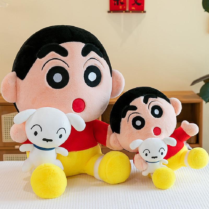 Shin Crayon Chan Plush Toy Anime Shiro Doll Stuffed Puppy Cartoon Gift Decor