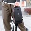 Men's anti-theft chest bag, fashionable motorcycle and casual sports sloping backpack, durable Oxford fabric