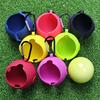 Yousheng Silicone Golf Ball Cover with Carabiner, Portable Standard Golf Ball Holder, Golf Ball Carrier Protective Sleeve, Golf Accessories, Gift for