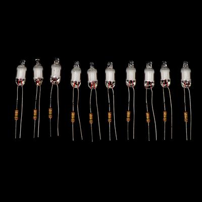 10 Adet Neon Ampuller 6*13Mm Mini Neon Işık Göstergesi Dirençli 220 V