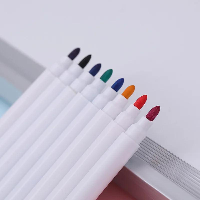 8Pcs/Lot Colorful School Classroom Whiteboard Pen Dry White Board Markers Student Children's Erasable Drawing Pens